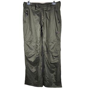 🏂 SIMS Women's Large Green/Olive Snow Skiing Snowboarding Pants - Waterproof/In